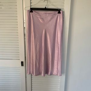 Vince satin slip skirt